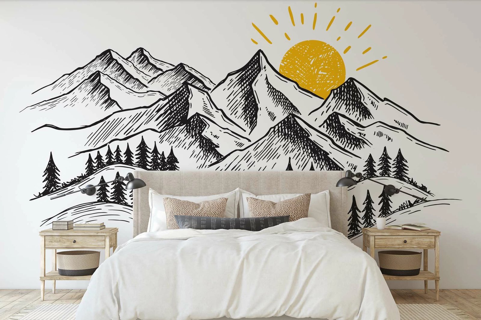 Murale muri Wallity, MDK-00110, 300x270 cm