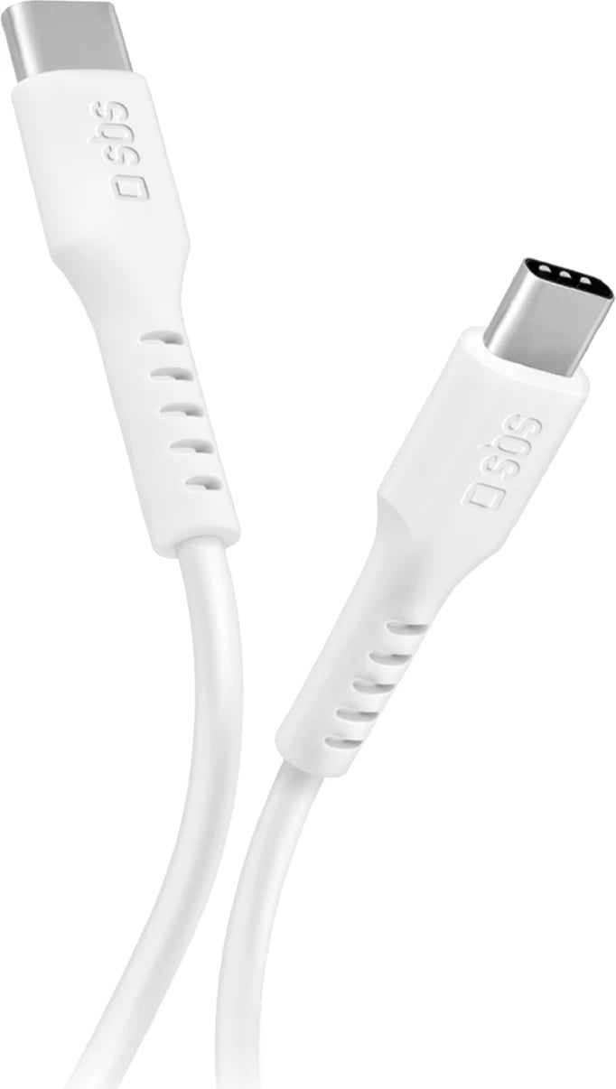 Kabllo USB-C SBS TECABLETCC10W, 1m, 25W, e bardhë