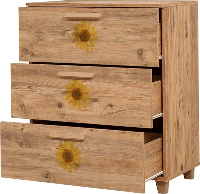 Komodë dekorative Skye Decor, Leva Gravis Seed, ngjyrë Atlantic Pine