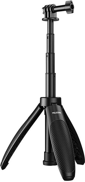 Mini tripod/selfie stick Telesin S1-MNP-01 për kamera sportive, i zi
