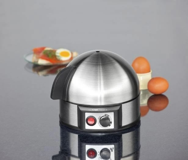 Pajisje për zierjen e vezëve Clatronic EK 3321, 400W, çelik inox, argjend