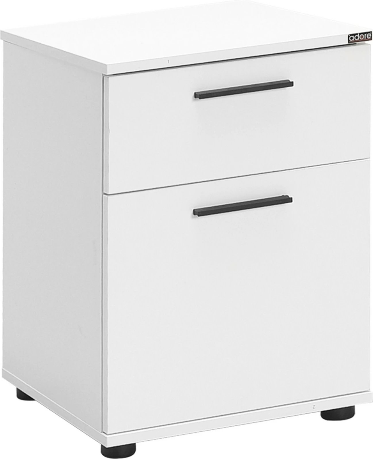 Komodinë natës Hanah Home, Kmd-611-Bb-1, e bardhë