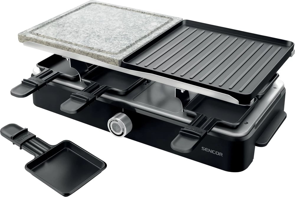 Grill elektrik Sencor Raclette SBG 0260BK, 1400 W, hirtë/ zezë