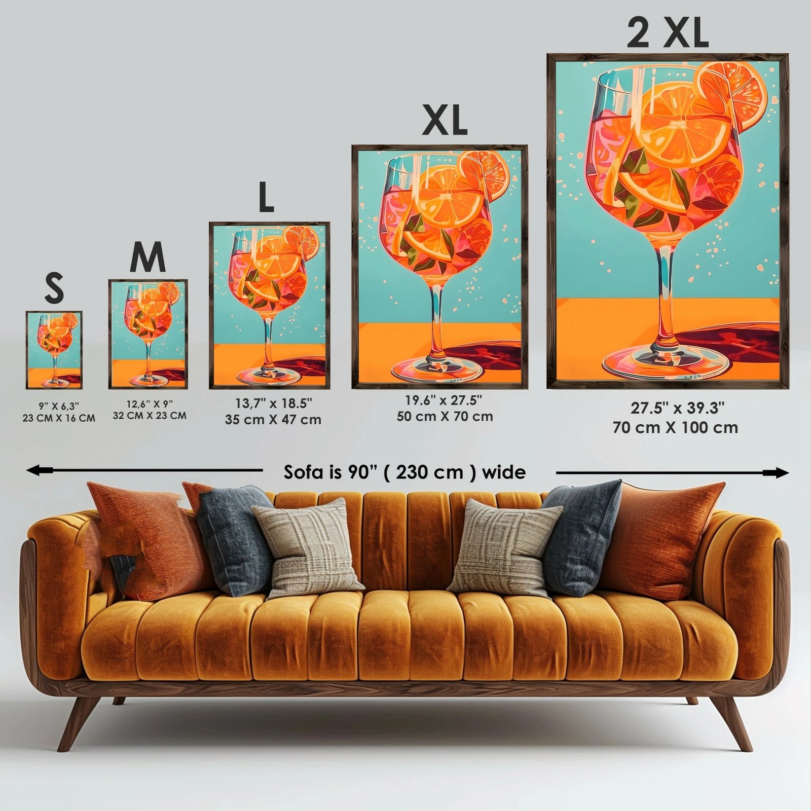 Pikturë dekorative me kornizë MDF, Wallity, GE251-L