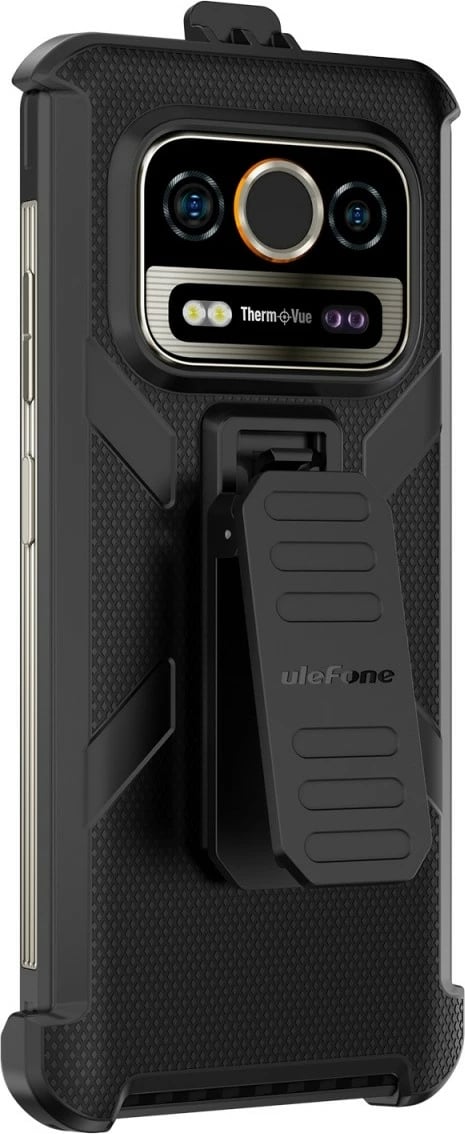 Mbështjellës Ulefone Armor 25 Series UF-C-A25TP, me klips rrotullues dhe karabinë, i zi