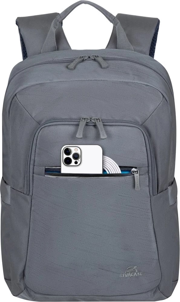 Çantë shpine për laptop RIVACASE, 7523 Alpendorf ECO, gri