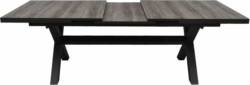 Tavolinë e zgjatshme Sorpresa, ngjyrë gri e errët, 202x101x77