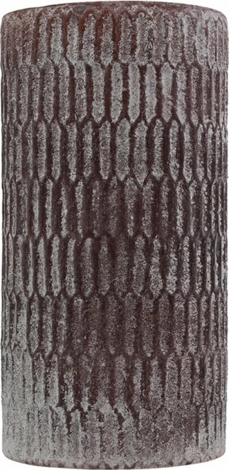 Vazo CAMEL, qelq, ngjyrë bordo, 14x14x26cm