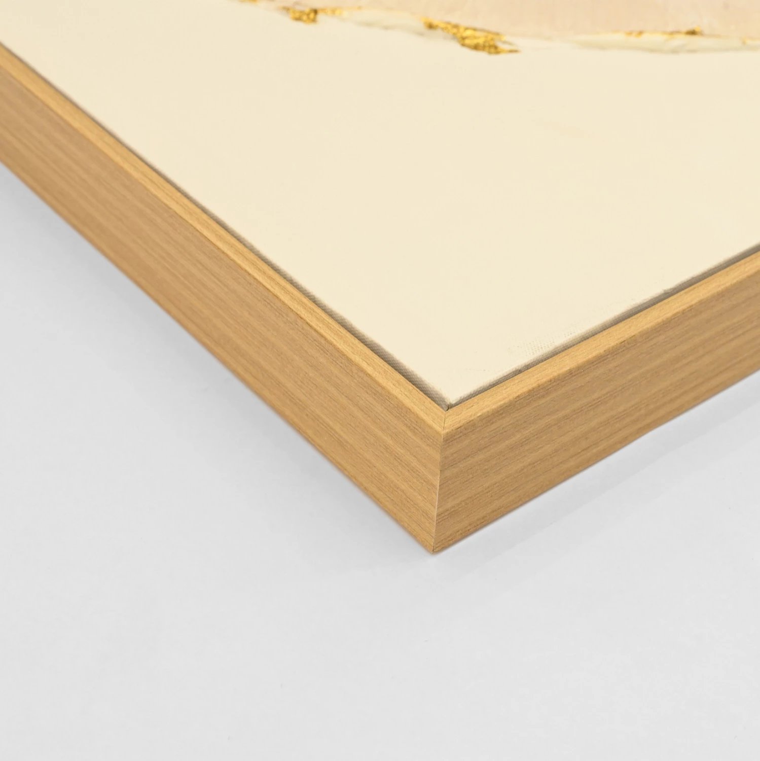 Pikturë muri FH4559 me kornizë PS ngjyrë bezhë, rrethe kanavacë, 82x4,5x82 cm