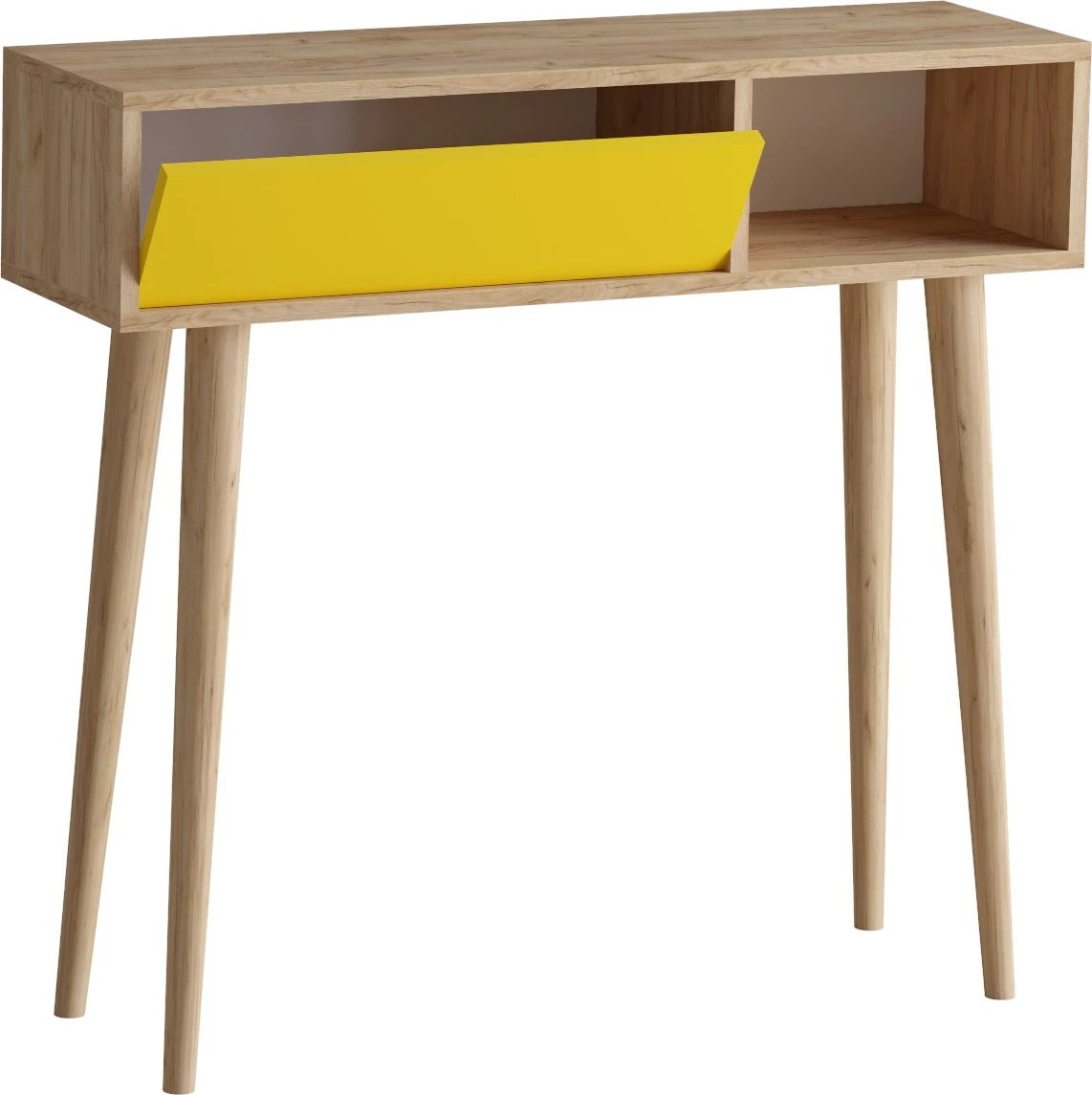 Komodë anësore Skye Decor, ngjyrë lis dhe e verdhë, ARLET