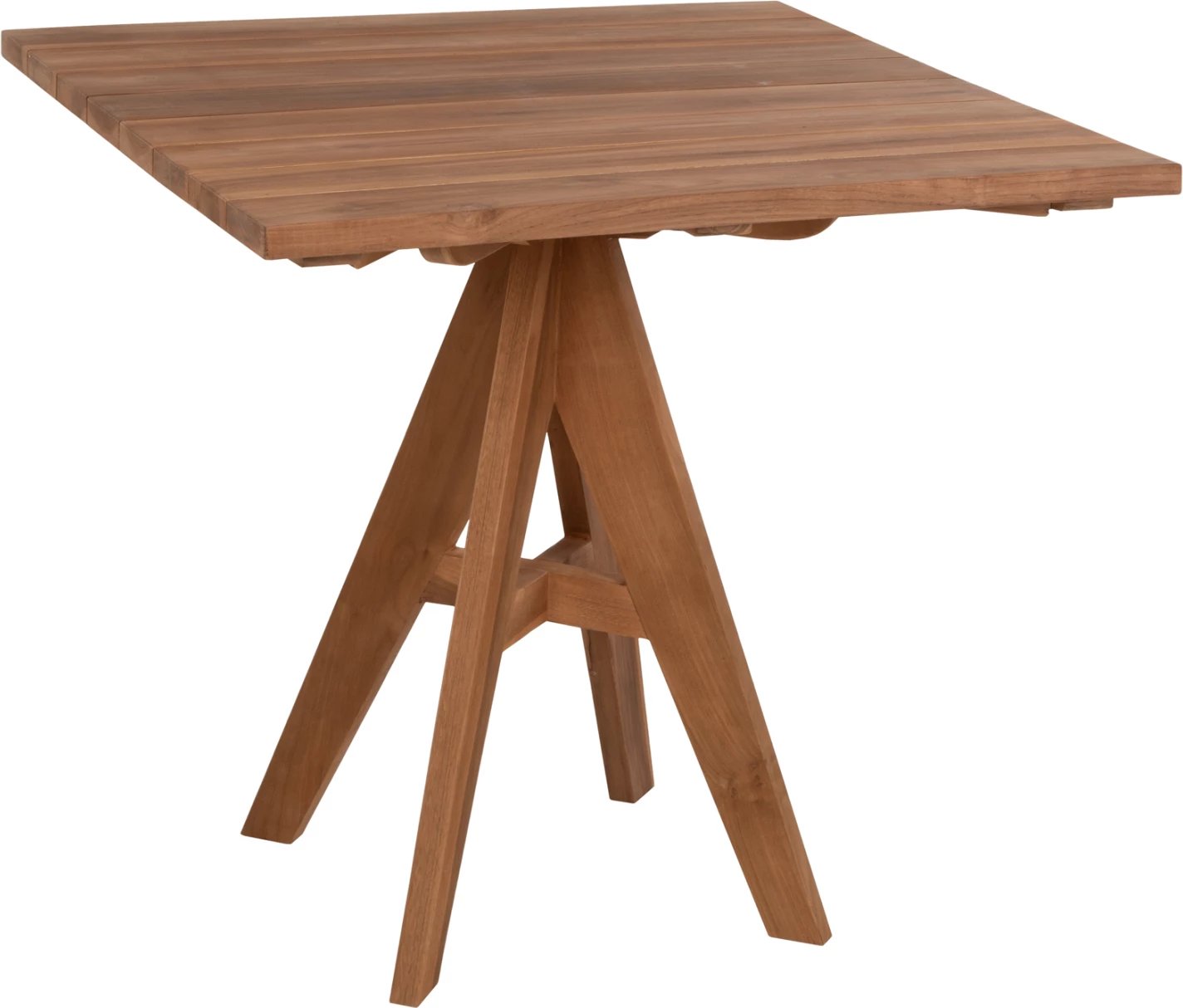 Tavolinë ngrënieje për jashtë, LEO, FH9622.11, dru tik, 80x80x75 cm