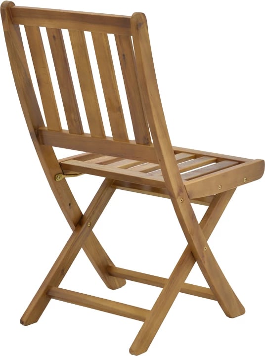 Set tavoline me karrige Elijie-Lazio, palosëse, dru akacie, 50x50x70cm