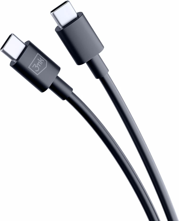 Kabllo USB-C në USB-C 3mk Hyper Cable, 1.2m, 100W, e zezë