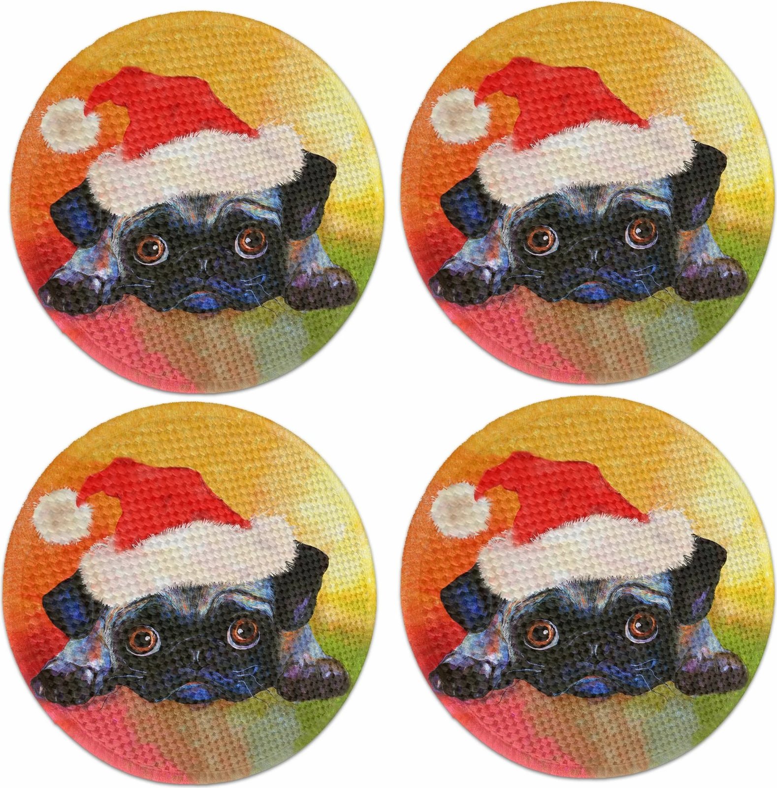 Set nënshtrues tavoline Hermia Concept, shumëngjyrësh, 4 copë, 37cm