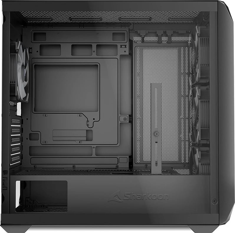 Kasë Sharkoon MK3 RGB Micro-ATX, 1x xham, e zezë