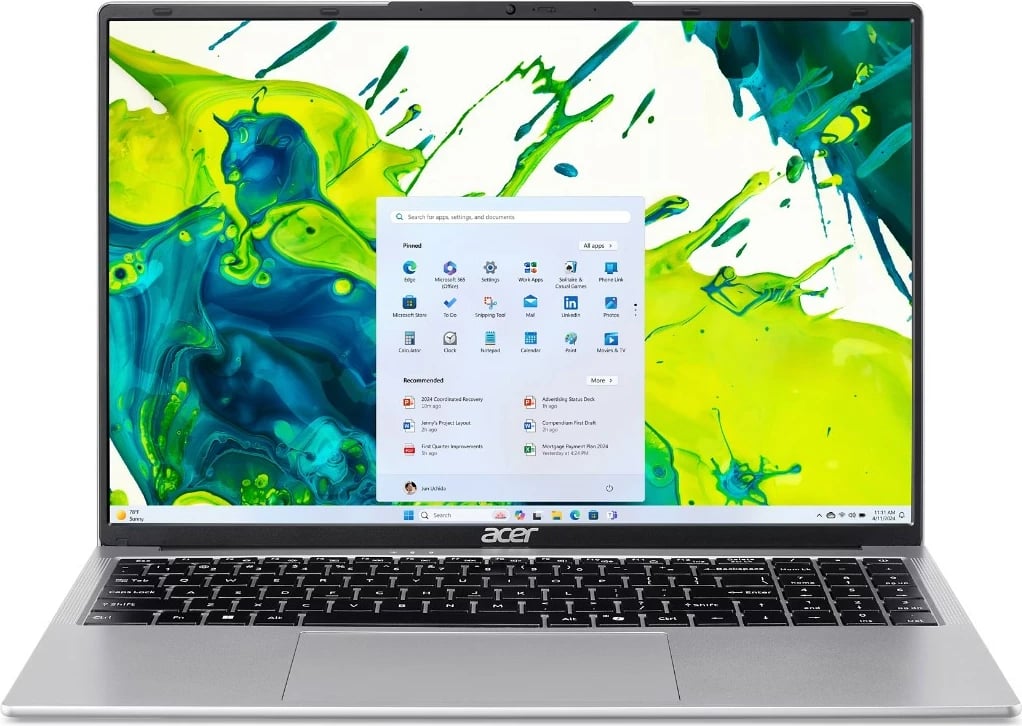 Kompjuter portativ Acer Aspire Lite 16 AL16-54P-523X, Core i5, 16GB/512GB SSD, 16 inç, argjendtë