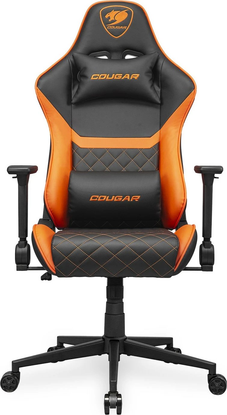 Karrige gaming Cougar Armor One V2, e zezë/portokalli
