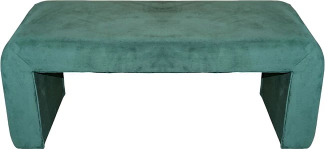 Karrige Gagga Inart, material kadife, ngjyrë e gjelbër, 110x40x45cm