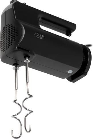Mikser dore, Adler AD 4230, 300W 5 shpejtësi Turbo me sirtar aksesorësh, i zi