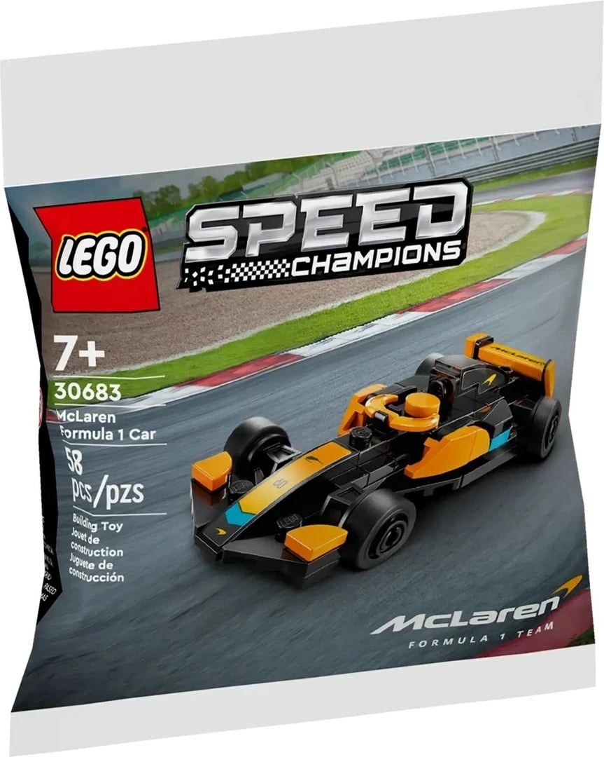 Set LEGO Speed Champions McLaren Formula 1 Car 30683, 58 pjesë, për fëmijë 7+
