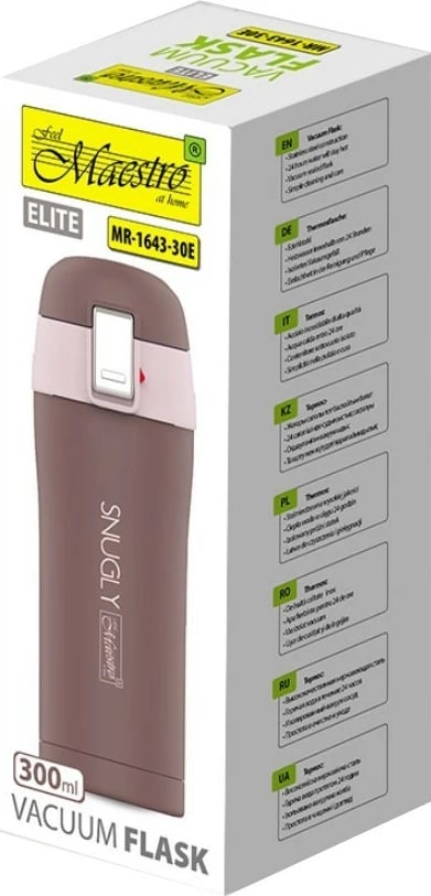 Gotë termike Feel-Maestro SNUGLY MR-1643-30E, 300 ml, Kafe