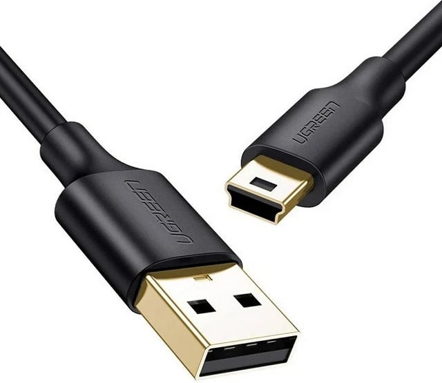 Kabllo USB në mini USB UGREEN US132, 1m, e zezë