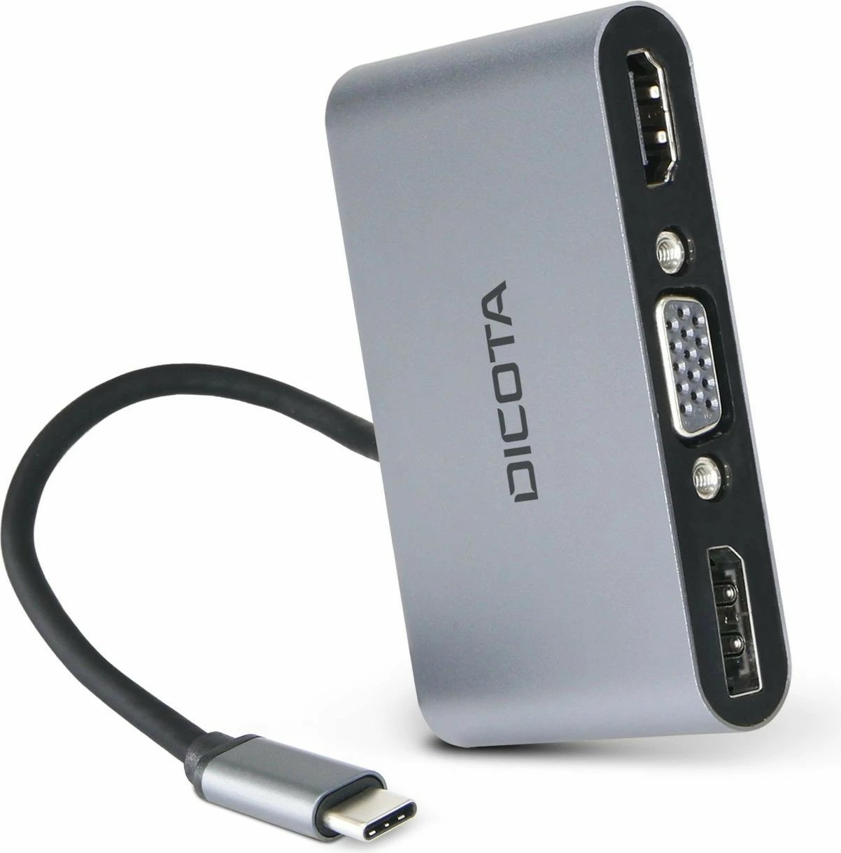 Docking station DICOTA D32064, USB Type-C, Silver