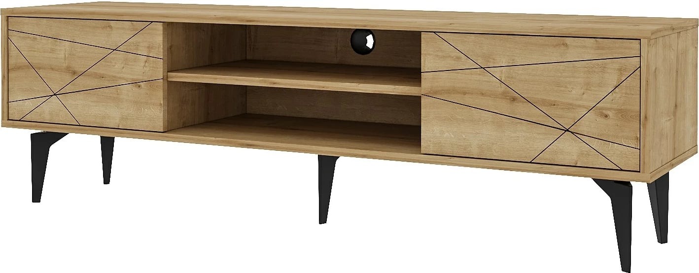 Komodë TV, Skye Decor, Brendon, ngjyrë lisi safir