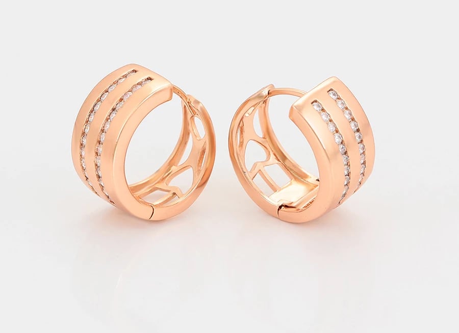 Set Xuping të praruar në ari UVA2R- unazë + vathë