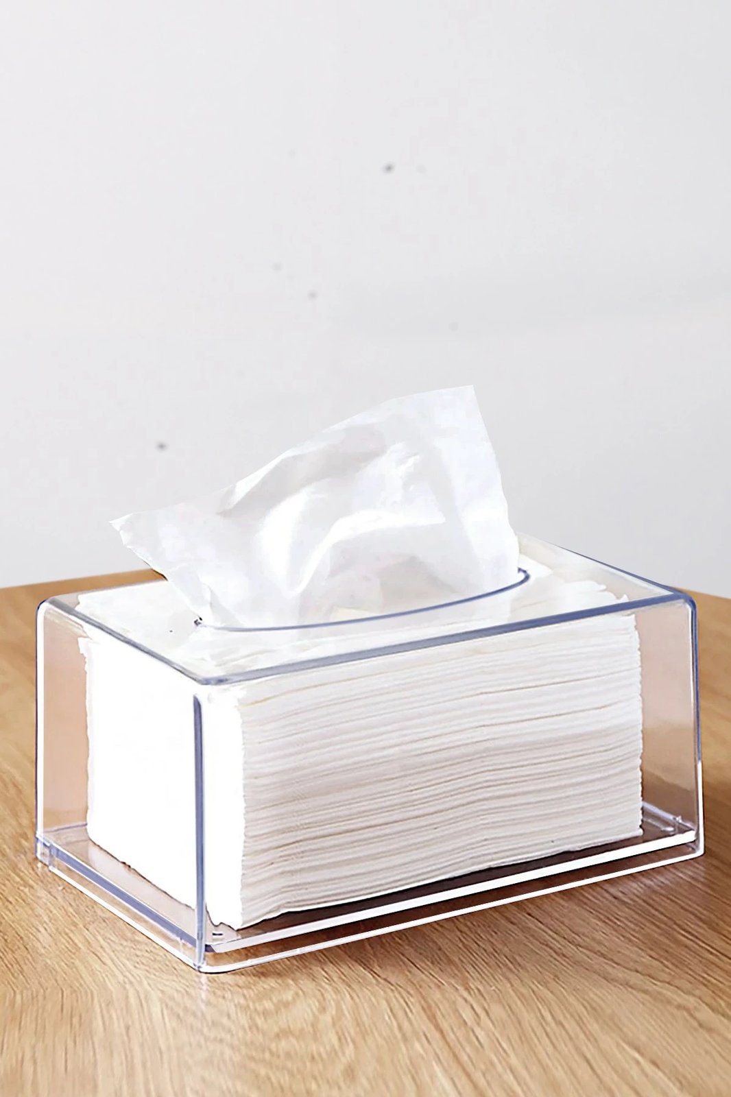 Mbajtës pecetash plastik, transparent, Hermia, CLRPCTORG