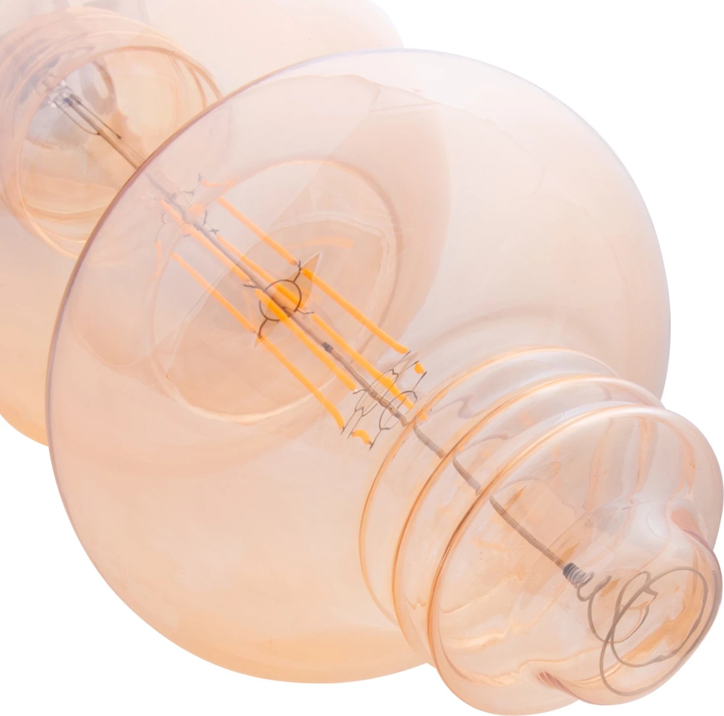 Llambë LED filament, 8W, E27, 3000K, ngjyrë ari, e zbehtë, FH4053.02