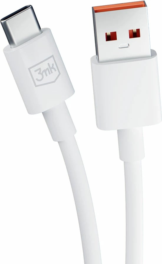 Kabllo USB-A në USB-C 3mk Hyper Cable, 1.2m, 5A, Bardhë Kabllo USB-A në USB-C 3mk Hyper Cable, 1.2m, 5A, Bardhë