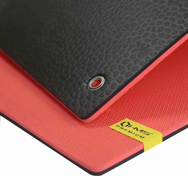 Tapiçeri fitnesi me vrima HMS Premium MFK03 të kuqe-zezë