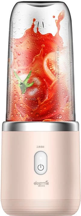 Blender Deerma NU05, portativ, 400 ml, 140W, rozë