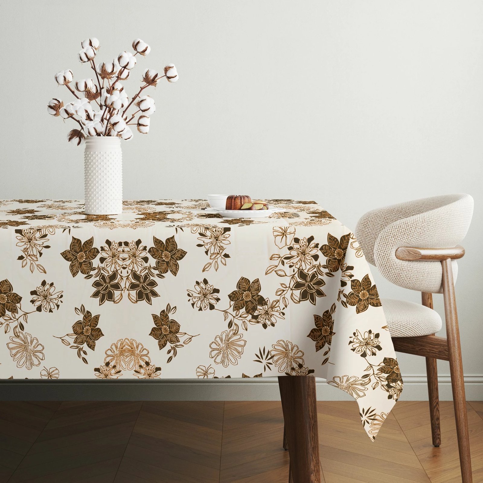 Mbulesë tavoline Hermia, Gravellamc4, 140x140cm