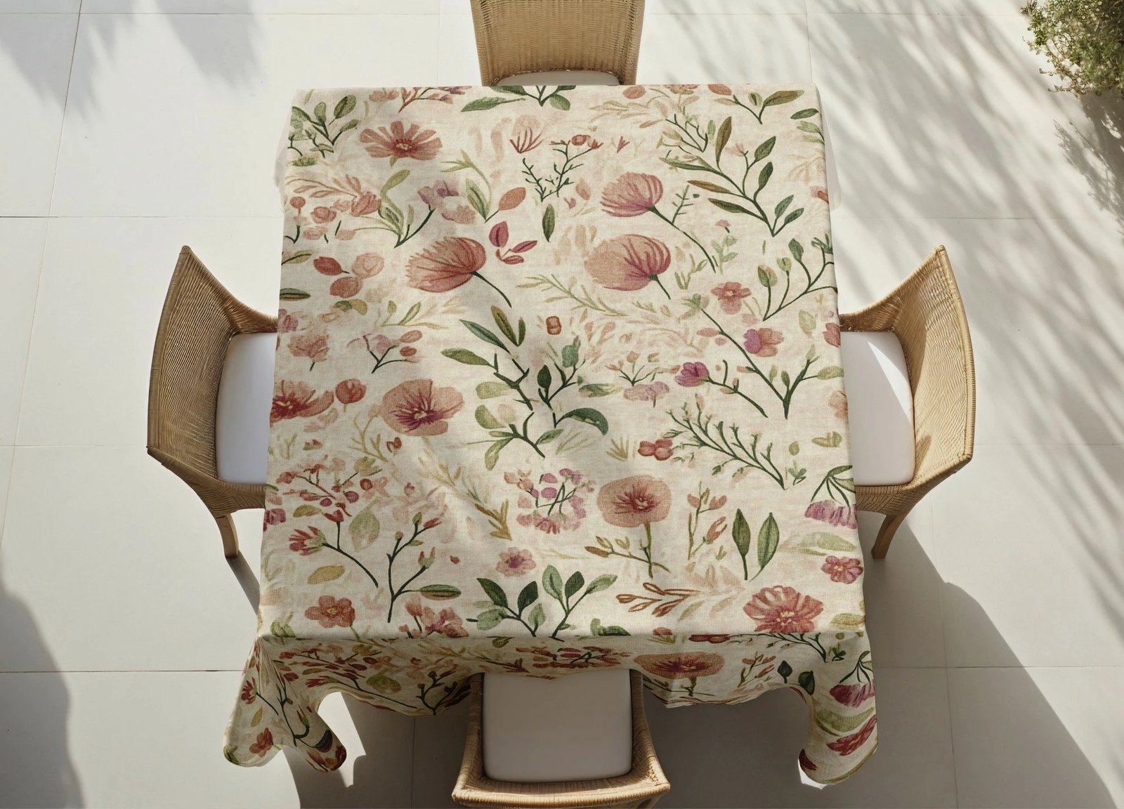 Mbulesë tavoline Hermia, shumëngjyrëshe, Asr-tblclt25-50, 140x140cm