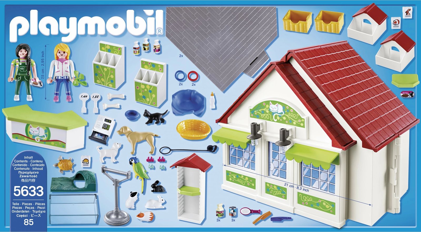 Set lodrash Playmobil City Life, Tierhandlung, shumëngjyrësh