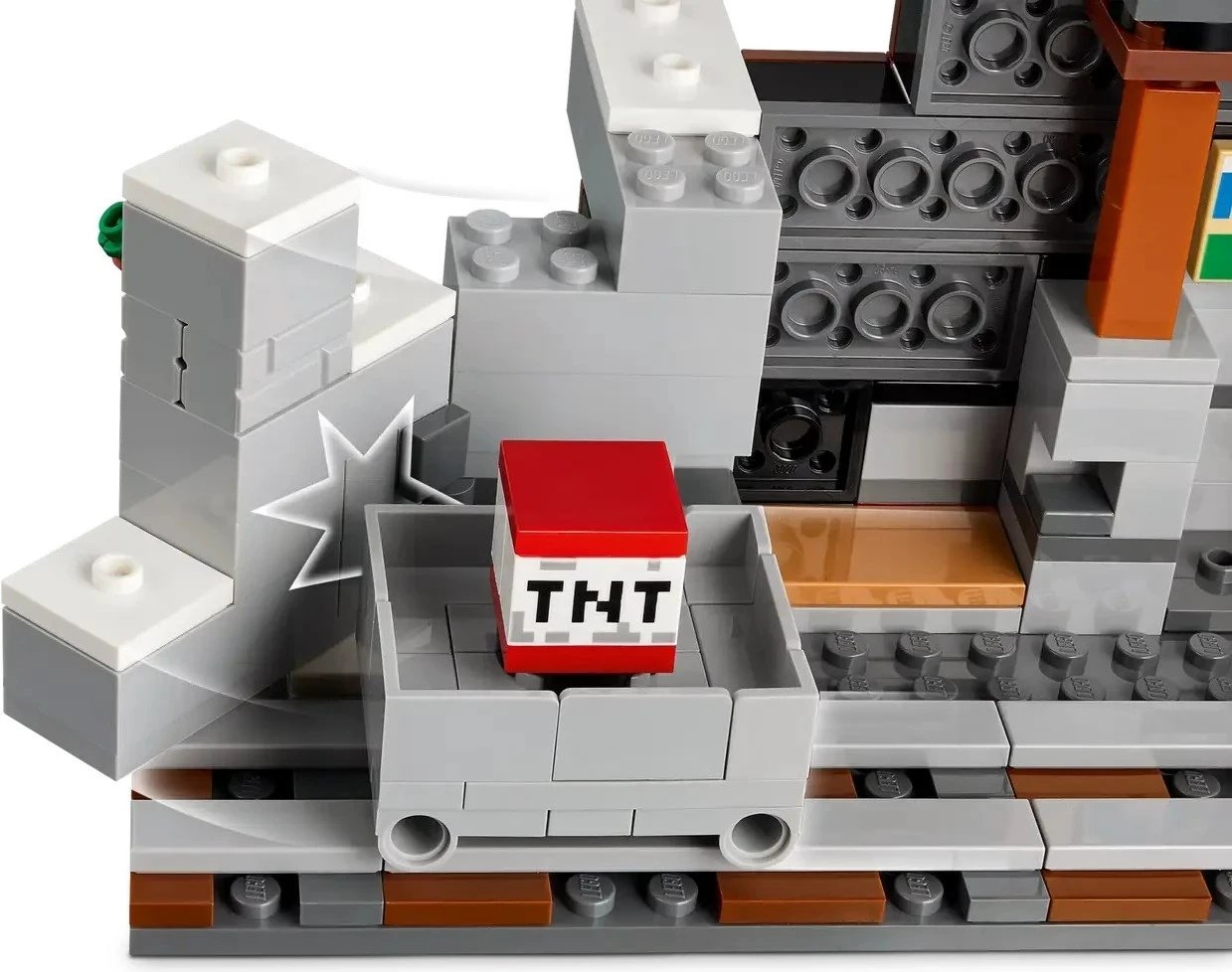 Set LEGO Minecraft 21277 The Pickaxe Mine, 530 pjesë