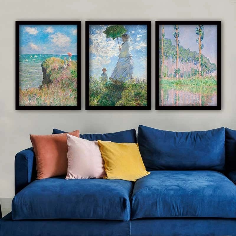 Pikturë dekorative me kornizë (3 copë), Wallity, 3SC_UN547252_3545