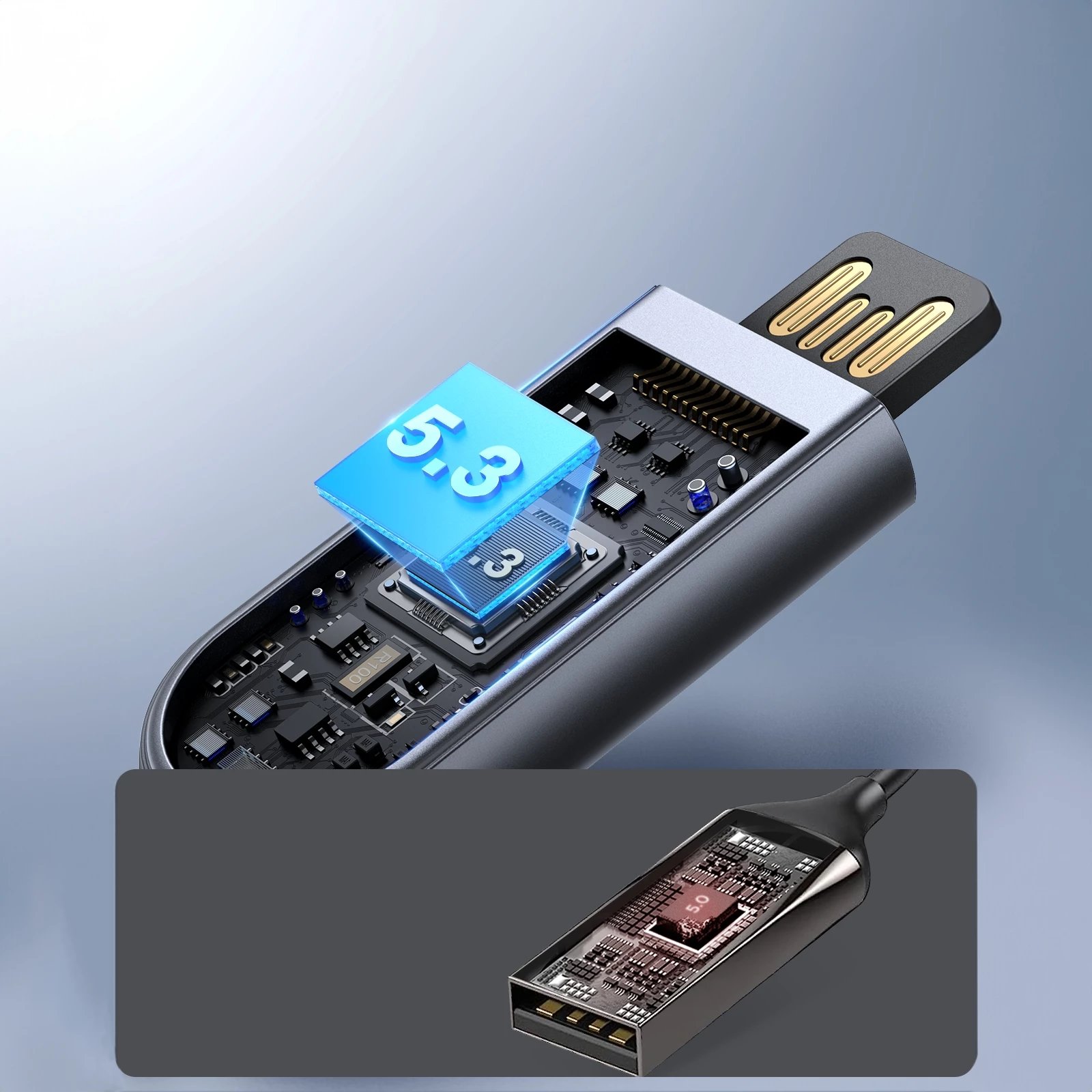 Pranues wireless për makinë Joyroom JR-CB6, Bluetooth 5.3, Gri