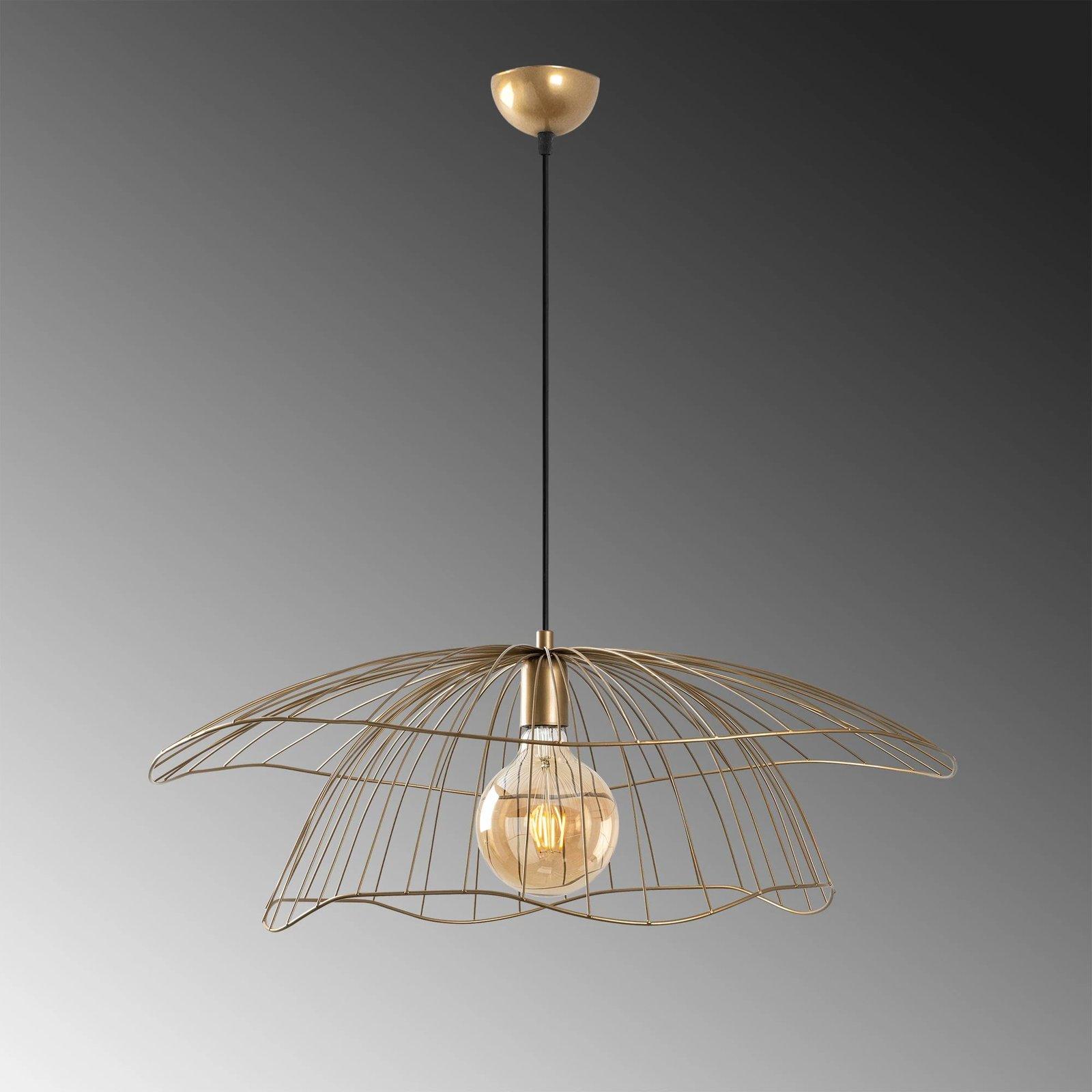 Llambë tavani Opviq, Mantar - 6503 - XL, ngjyrë ari Llambë tavani Opviq, Mantar - 6503 - XL, ngjyrë ari