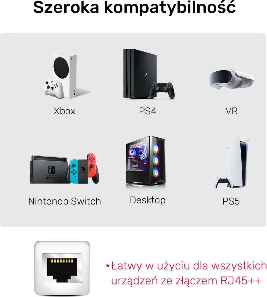 Kabëll Ethernet Unitek RJ-45 LAN, patchcord cat.8, 15m, i zi