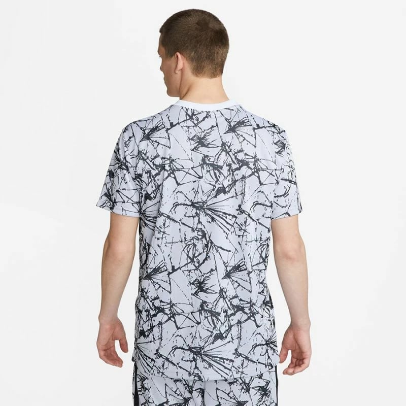 Maicë Nike për meshkuj, e bardhë me të zezë