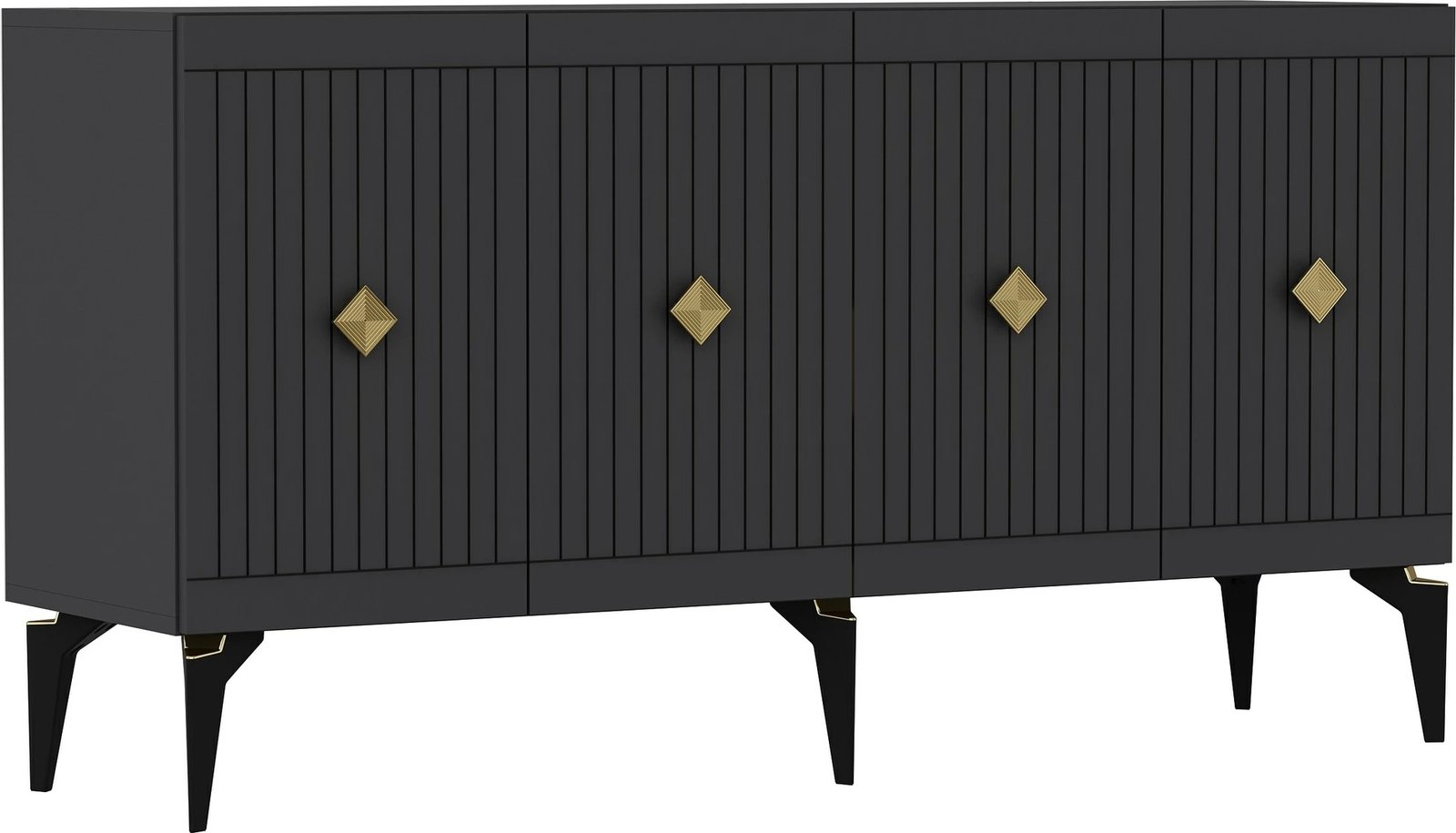 Konsolë Skye Decor, antracit, ar