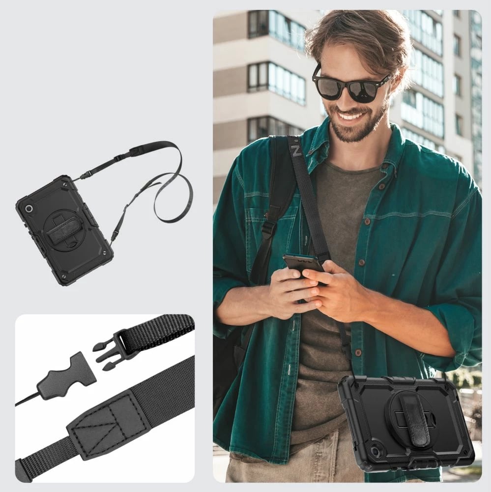 Mbështjellës Tech-Protect Solid360 për Samsung Galaxy Tab A9 X110/X115, i zi