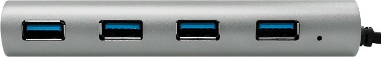 Hub USB 4x, LogiLink UA0309, USB 3.1, USB-C, alumini, Gri