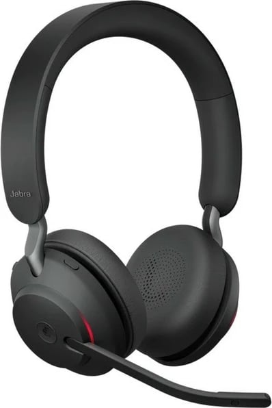 Kufje Jabra Evolve2 65 USB-C UC Chrg stand Stereo, Wireless, Office/Call center, 20 - 20000 Hz, 176.4 g, Black