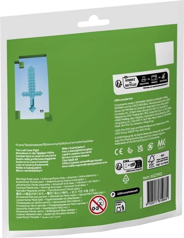 Set LEGO Minecraft 30705 The Lush Cave Fight, 40 pjesë