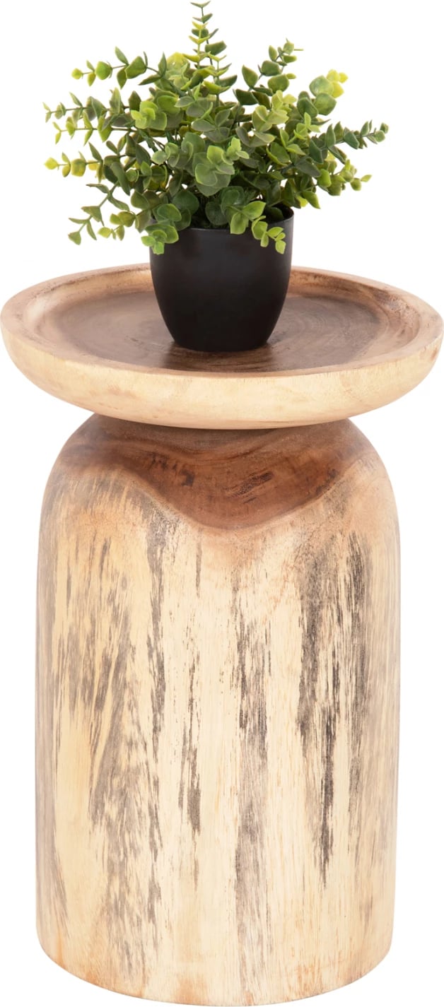 Tavolinë anësore LOKI FH9899 dru SUAR i fortë natyral Φ30x46Hcm