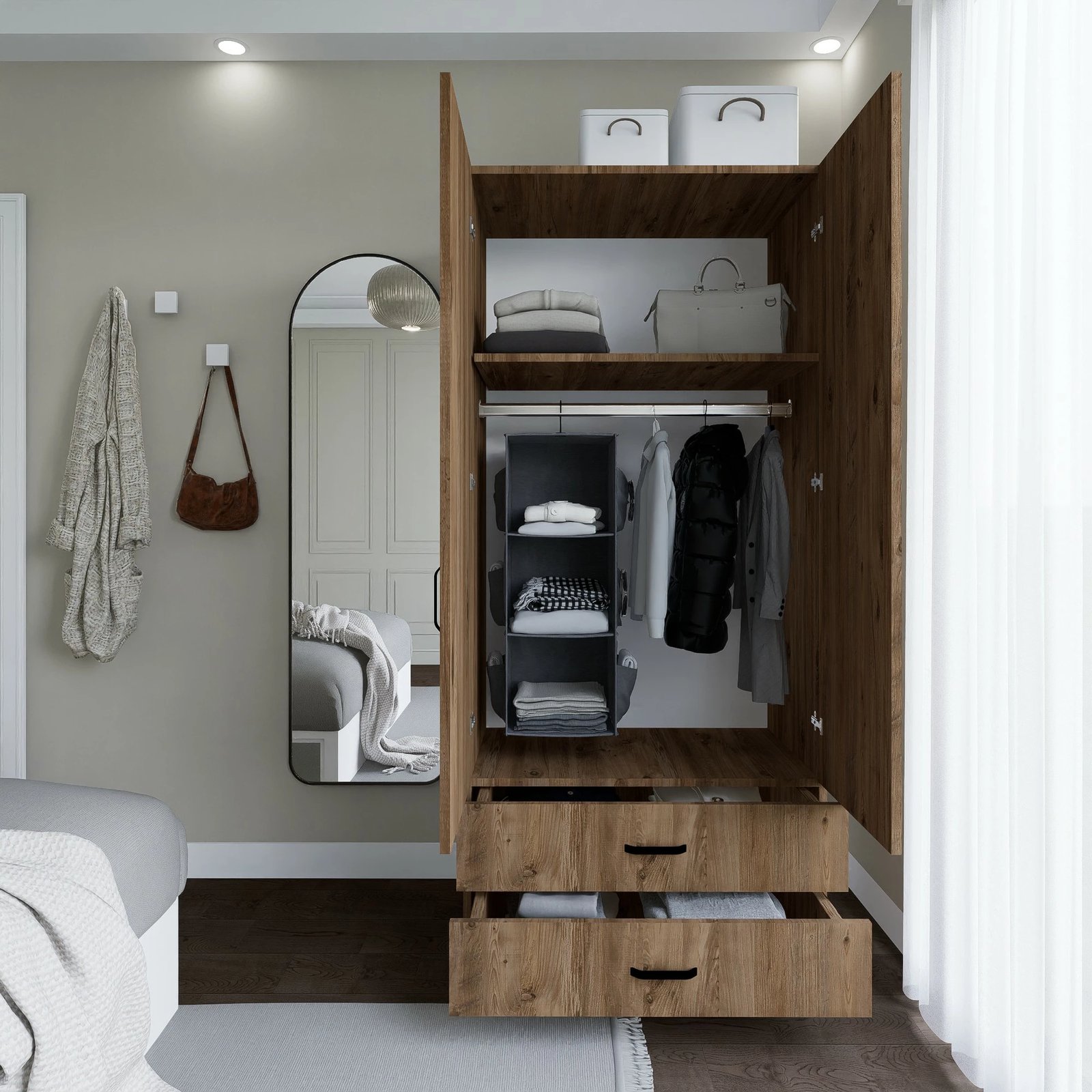 Dollap Skye Decor, Yaman 1600-044, ngjyrë pishë Atlantike